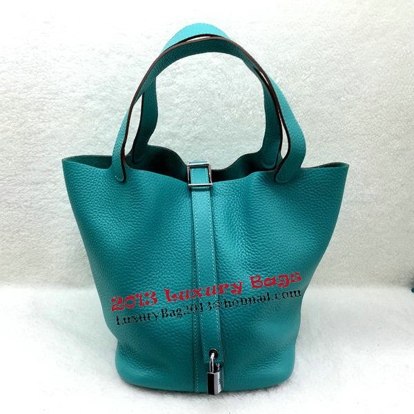 Hermes Picotin Lock 22cm Bags Litchi Leather HPL1048 Green Hermes Picotin Lock 22cm Bags Litchi Leather HPL1048 Green