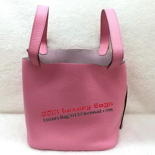 Hermes Picotin Lock 22cm Bags Litchi Leather HPL1048 Pink Hermes Picotin Lock 22cm Bags Litchi Leather HPL1048 Pink