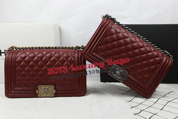 Boy Chanel Flap Bag Original Burgundy Cannage Pattern A67025 Silver Boy Chanel Flap Bag Original Burgundy Cannage Pattern A67025 Silver