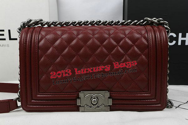 Boy Chanel Flap Bag Original Burgundy Cannage Pattern A67025 Silver Boy Chanel Flap Bag Original Burgundy Cannage Pattern A67025 Silver