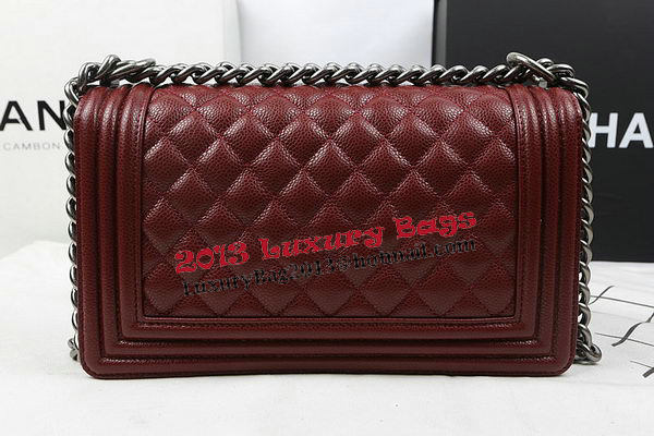 Boy Chanel Flap Bag Original Burgundy Cannage Pattern A67025 Silver Boy Chanel Flap Bag Original Burgundy Cannage Pattern A67025 Silver
