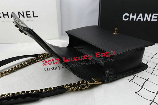 Boy Chanel Flap Bags Original Black Cannage Pattern A67088 Gold Boy Chanel Flap Bags Original Black Cannage Pattern A67088 Gold