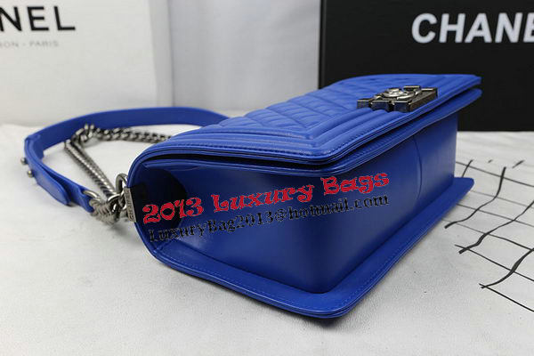 Boy Chanel Flap Bags Original Sheepskin Leather A67025 Blue Boy Chanel Flap Bags Original Sheepskin Leather A67025 Blue