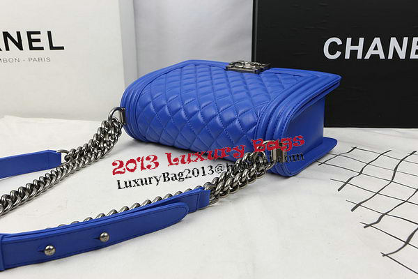 Boy Chanel Flap Bags Original Sheepskin Leather A67025 Blue Boy Chanel Flap Bags Original Sheepskin Leather A67025 Blue