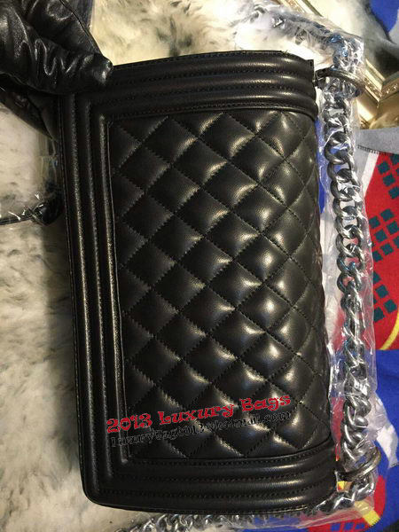 Boy Chanel Flap Shoulder Bag Sheepskin Leather A67086 Black Boy Chanel Flap Shoulder Bag Sheepskin Leather A67086 Black