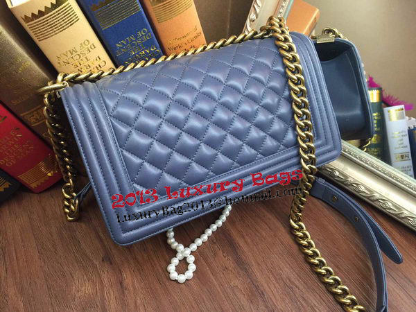 Boy Chanel Flap Shoulder Bag Sheepskin Leather A67086 Light Blue Boy Chanel Flap Shoulder Bag Sheepskin Leather A67086 Light Blue