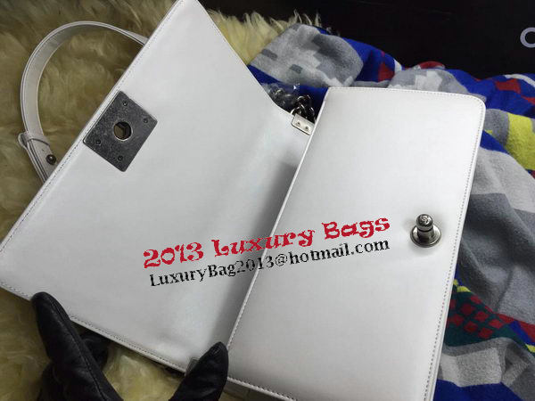 Boy Chanel Flap Shoulder Bag Sheepskin Leather A67086 OffWhite Boy Chanel Flap Shoulder Bag Sheepskin Leather A67086 OffWhite