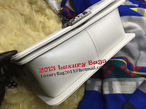 Boy Chanel Flap Shoulder Bag Sheepskin Leather A67086 OffWhite Boy Chanel Flap Shoulder Bag Sheepskin Leather A67086 OffWhite