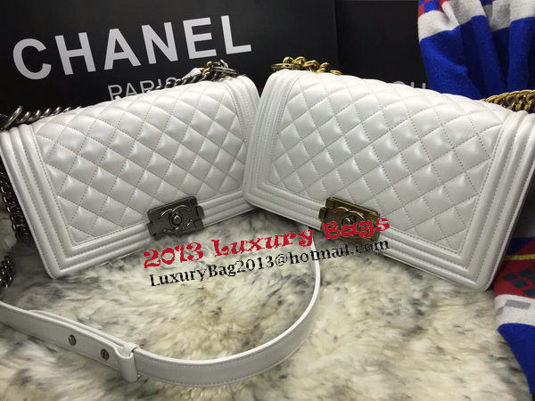 Boy Chanel Flap Shoulder Bag Sheepskin Leather A67086 OffWhite Boy Chanel Flap Shoulder Bag Sheepskin Leather A67086 OffWhite