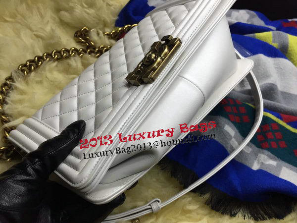 Boy Chanel Flap Shoulder Bag Sheepskin Leather A67086 OffWhite Boy Chanel Flap Shoulder Bag Sheepskin Leather A67086 OffWhite