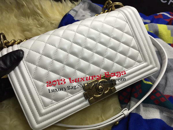 Boy Chanel Flap Shoulder Bag Sheepskin Leather A67086 OffWhite Boy Chanel Flap Shoulder Bag Sheepskin Leather A67086 OffWhite