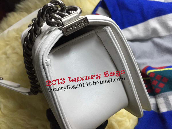 Boy Chanel Flap Shoulder Bag Sheepskin Leather A67086 OffWhite Boy Chanel Flap Shoulder Bag Sheepskin Leather A67086 OffWhite