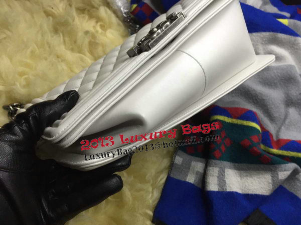 Boy Chanel Flap Shoulder Bag Sheepskin Leather A67086 OffWhite Boy Chanel Flap Shoulder Bag Sheepskin Leather A67086 OffWhite