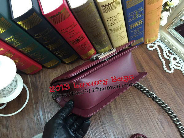 Boy Chanel Flap Shoulder Bags Sheepskin Leather A67085 Burgundy Boy Chanel Flap Shoulder Bags Sheepskin Leather A67085 Burgundy