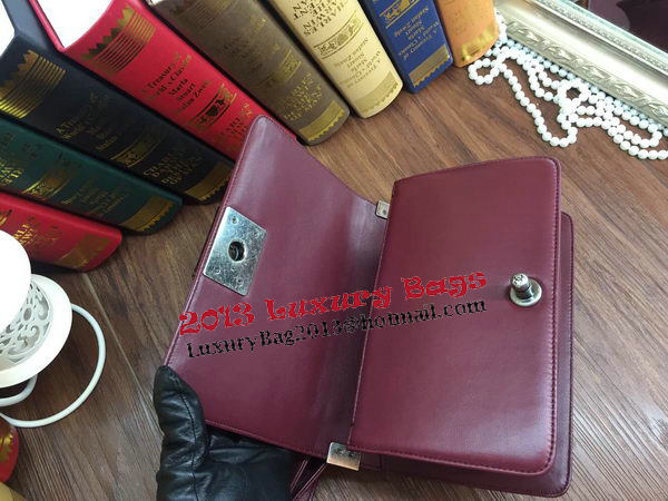 Boy Chanel Flap Shoulder Bags Sheepskin Leather A67085 Burgundy Boy Chanel Flap Shoulder Bags Sheepskin Leather A67085 Burgundy