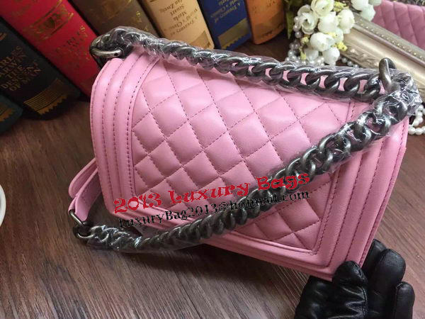 Boy Chanel Flap Shoulder Bags Sheepskin Leather A67085 Pink Boy Chanel Flap Shoulder Bags Sheepskin Leather A67085 Pink