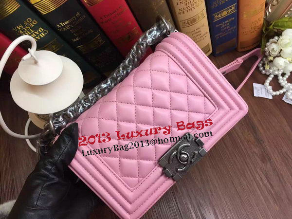 Boy Chanel Flap Shoulder Bags Sheepskin Leather A67085 Pink Boy Chanel Flap Shoulder Bags Sheepskin Leather A67085 Pink