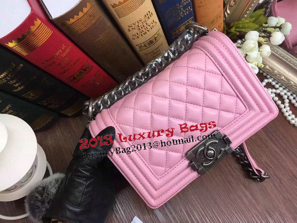 Boy Chanel Flap Shoulder Bags Sheepskin Leather A67085 Pink Boy Chanel Flap Shoulder Bags Sheepskin Leather A67085 Pink