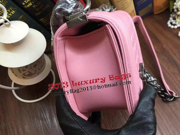 Boy Chanel Flap Shoulder Bags Sheepskin Leather A67085 Pink Boy Chanel Flap Shoulder Bags Sheepskin Leather A67085 Pink