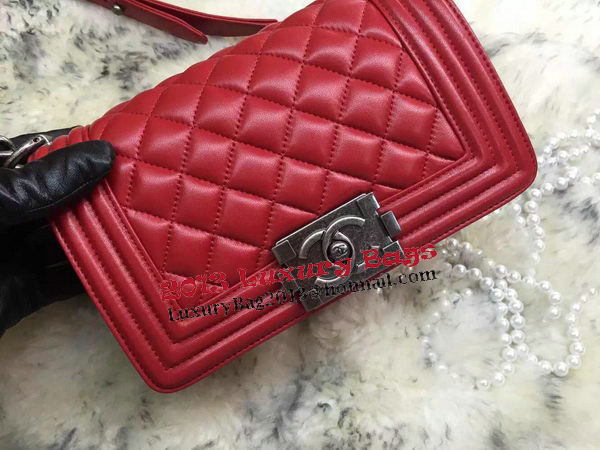 Boy Chanel Flap Shoulder Bags Sheepskin Leather A67085 Red Boy Chanel Flap Shoulder Bags Sheepskin Leather A67085 Red