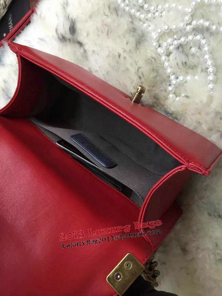 Boy Chanel Flap Shoulder Bags Sheepskin Leather A67085 Red Boy Chanel Flap Shoulder Bags Sheepskin Leather A67085 Red