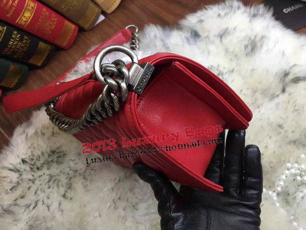 Boy Chanel Flap Shoulder Bags Sheepskin Leather A67085 Red Boy Chanel Flap Shoulder Bags Sheepskin Leather A67085 Red