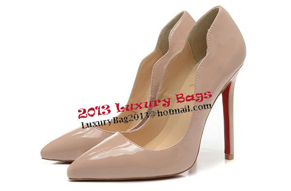 Christian Louboutin 120mm Pump Patent Leather CL1503 Apricot Christian Louboutin 120mm Pump Patent Leather CL1503 Apricot