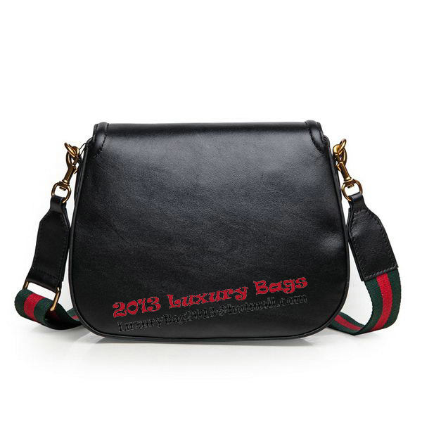 Gucci Lady Web Calfskin Leather Shoulder Bags 383848 Black Gucci Lady Web Calfskin Leather Shoulder Bags 383848 Black