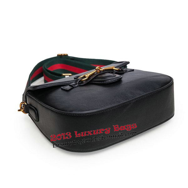 Gucci Lady Web Calfskin Leather Shoulder Bags 383848 Black Gucci Lady Web Calfskin Leather Shoulder Bags 383848 Black