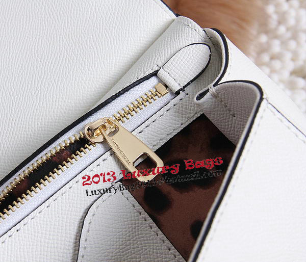 Dolce & Gabbana SICILY Calfskin Tote Bag BB4136 OffWhite Dolce & Gabbana SICILY Calfskin Tote Bag BB4136 OffWhite