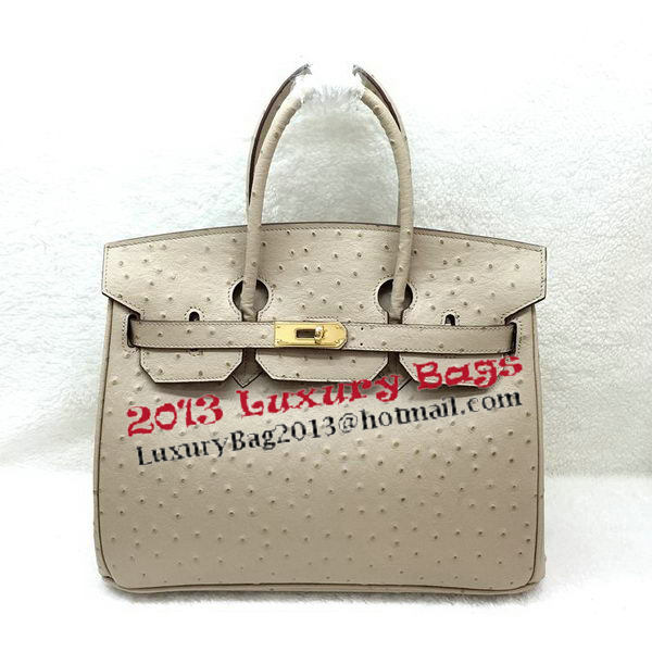 Hermes Birkin 30CM Tote Bags Ostrich Leather H30LI Apricot Hermes Birkin 30CM Tote Bags Ostrich Leather H30LI Apricot