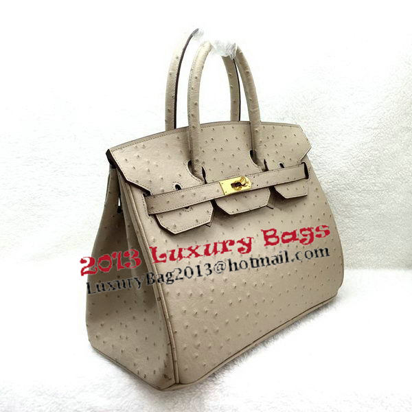 Hermes Birkin 30CM Tote Bags Ostrich Leather H30LI Apricot Hermes Birkin 30CM Tote Bags Ostrich Leather H30LI Apricot