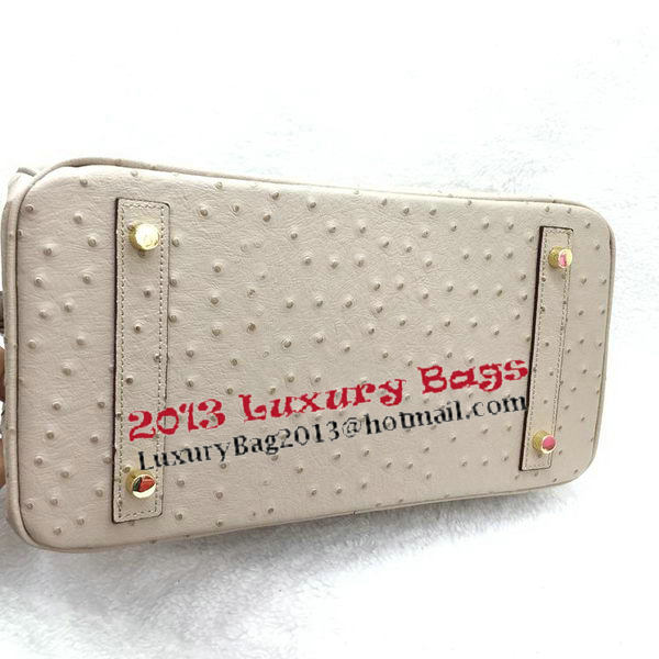 Hermes Birkin 30CM Tote Bags Ostrich Leather H30LI Apricot Hermes Birkin 30CM Tote Bags Ostrich Leather H30LI Apricot