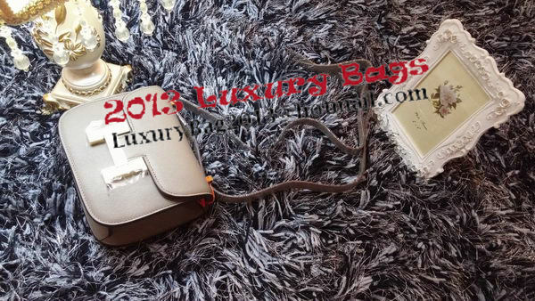 Hermes Constance Bag Litchi Leather H9999L Grey Hermes Constance Bag Litchi Leather H9999L Grey