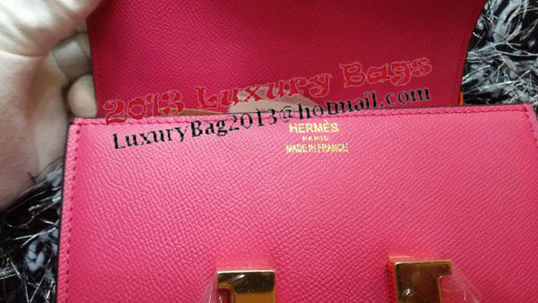 Hermes Constance Bag Litchi Leather H9999L Rose Hermes Constance Bag Litchi Leather H9999L Rose