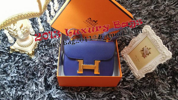 Hermes Constance Bag Litchi Leather H9999L Royal Hermes Constance Bag Litchi Leather H9999L Royal