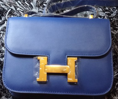 Hermes Constance Bag Smooth Leather H9998S Royal