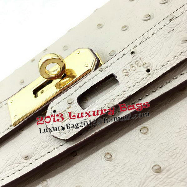 Hermes Kelly 32cm Shoulder Bag Ostrich Leather K32LI Apricot Hermes Kelly 32cm Shoulder Bag Ostrich Leather K32LI Apricot