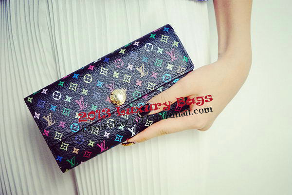 Louis Vuitton M60734 Monogram Multicolore Sarah Wallet Louis Vuitton M60734 Monogram Multicolore Sarah Wallet