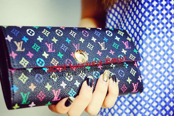 Louis Vuitton M60734 Monogram Multicolore Sarah Wallet Louis Vuitton M60734 Monogram Multicolore Sarah Wallet