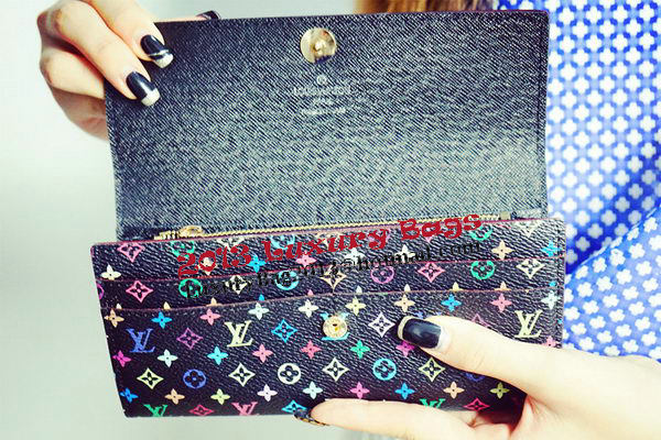 Louis Vuitton M60734 Monogram Multicolore Sarah Wallet Louis Vuitton M60734 Monogram Multicolore Sarah Wallet