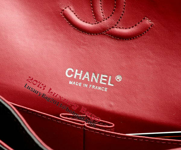 Chanel 2.55 Series Flap Bag Black Sheepskin Leather A1112 Silver Chanel 2.55 Series Flap Bag Black Sheepskin Leather A1112 Silver