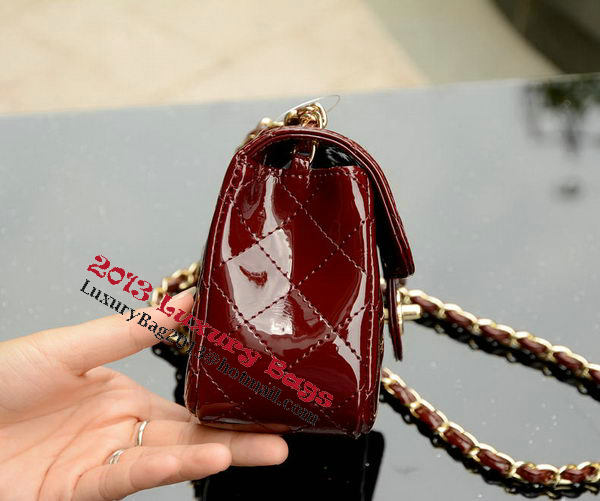 Chanel Classic MINI Flap Bag Royal Patent Leather A1115 Gold Chanel Classic MINI Flap Bag Royal Patent Leather A1115 Gold