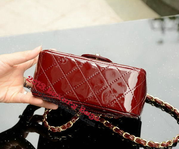 Chanel Classic MINI Flap Bag Royal Patent Leather A1115 Gold Chanel Classic MINI Flap Bag Royal Patent Leather A1115 Gold