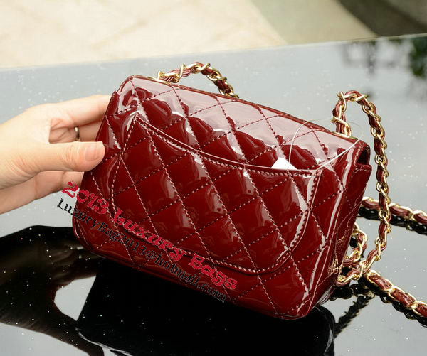 Chanel Classic MINI Flap Bag Royal Patent Leather A1115 Gold Chanel Classic MINI Flap Bag Royal Patent Leather A1115 Gold