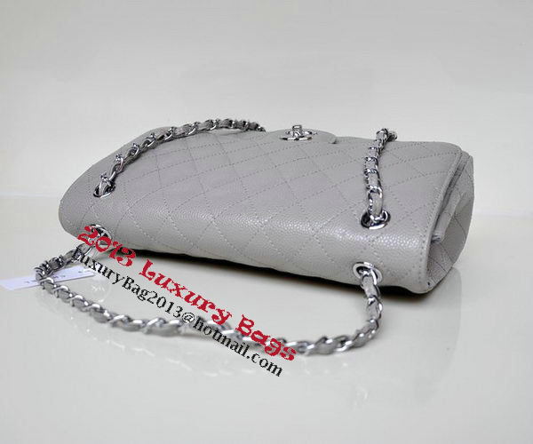 Chanel Jumbo Quilted Classic Flap Bag Grey Cannage Patterns A58600 Silver Chanel Jumbo Quilted Classic Flap Bag Grey Cannage Patterns A58600 Silver