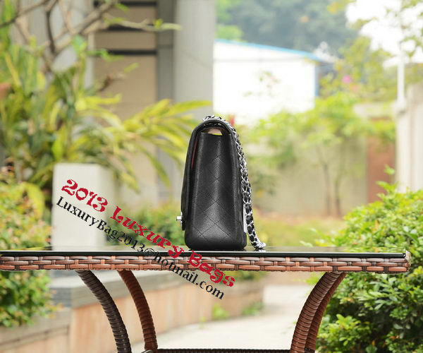 Chanel Maxi Quilted Classic Flap Bag Black Cannage Patterns A58601 Silver Chanel Maxi Quilted Classic Flap Bag Black Cannage Patterns A58601 Silver