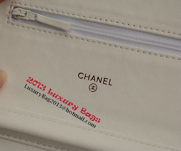 Chanel mini Flap Bag White Sheepskin Leather A33814 Gold Chanel mini Flap Bag White Sheepskin Leather A33814 Gold