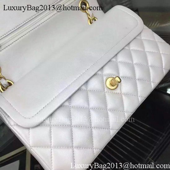 Chanel 2.55 Series Flap Bag OffWhite Sheepskin Leather A06375 Gold Chanel 2.55 Series Flap Bag OffWhite Sheepskin Leather A06375 Gold