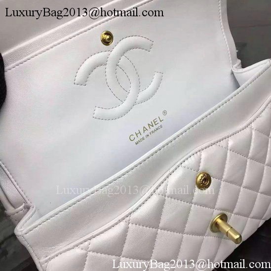 Chanel 2.55 Series Flap Bag OffWhite Sheepskin Leather A06375 Gold Chanel 2.55 Series Flap Bag OffWhite Sheepskin Leather A06375 Gold
